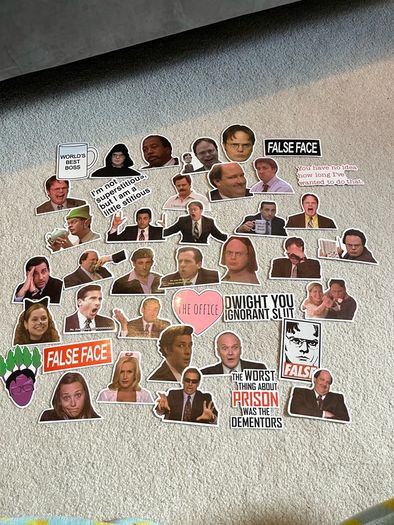 40 Pcs The office US waterproof Vinyl stickers