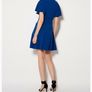 Karen Millen Cape Detail A-Line Dress Cobalt Blue Image 5