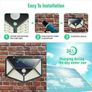 4x 100 LED Outdoor Solar Power Wall Light PIR Motion Sensor Garden Security Lamp Image 7