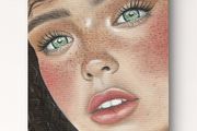 Original oil painting on canvas board
