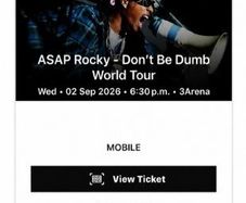 Asap rocky 3 arena
