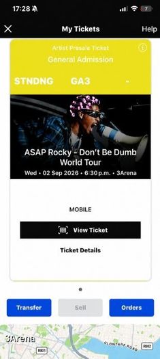 Asap rocky 3 arena