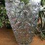 Vintage Heavy Tall Glass Vase Image 3