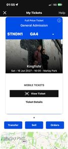 Kinfishr ticket