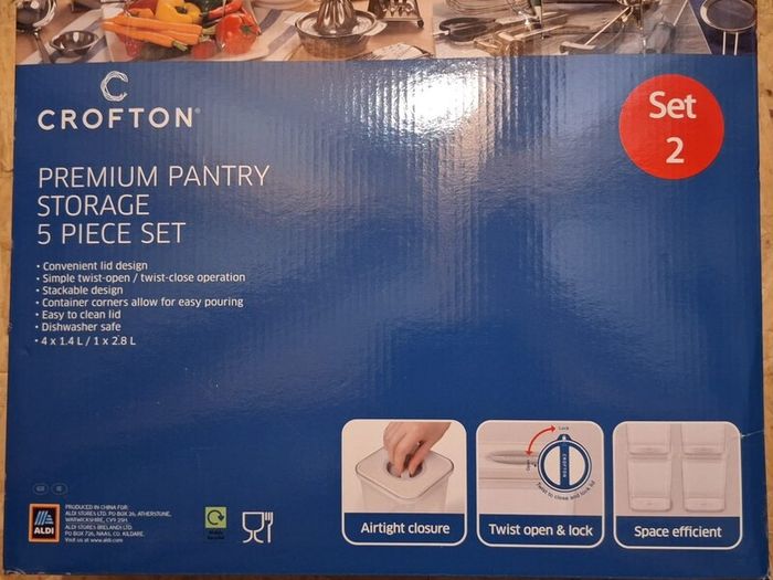 Crofton premium pantry storage 5-piece set