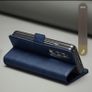 Samsung Galaxy Fold 6 Leather Case Blue - Brand new Image 3