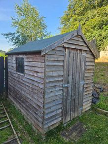 wooden shed