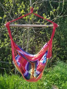 Hammock chair with two pillows