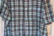 izod check shirt shirt sleeve size medium