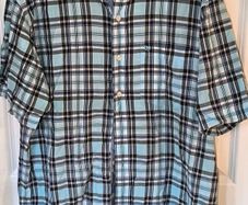 izod check shirt shirt sleeve size medium