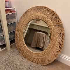 Boho Rattan Mirror