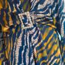 Elli White Zebra Print Midi Dress with Diamante Buckle  Size L UK14 Image 3