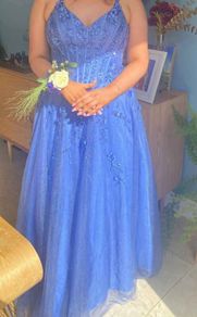 Debs dress Grantley Periwinkle Dress.