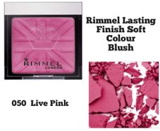 Rimmel Lasting Finish Soft Colour Blush - 050 Live Pink - New