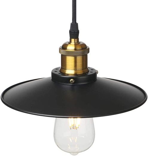 Vintage Industrial Style Ceiling Pendant Lights,Set of 3 Black Metal Pendant Lights,Hanging Light Fixture for Kitchen Island,Farmhouse,Living Room,Bedroom (FREE POSTAGE)