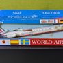 Trans World Airline 1:200 scale model airplane, MD-80 aircraft, Wings of Pride livery, made by Wooster Image 2