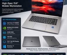 Hp Zbook Studio G8 I7-11850h Rtx A2000 32gb Ram 1tb Ssd 15.6 Workstation