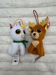 Reggie The Reindeer Ty Christmas Festive Mcdonalds Happy Meal Nicky Unicorn Dirty Used Please see pictures
