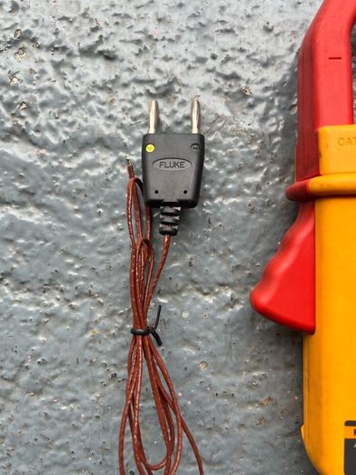 Fluke multimeter, amp clamp and temp probe