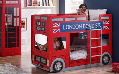 kids bus bunk bed