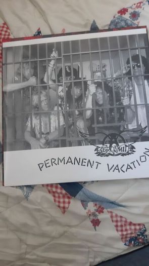 Aerosmith Permanent Vacation Exclusive Red & Black Marble Colored Vinyl LP