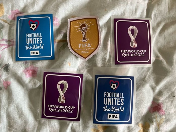 World Cup 2022 Sleeve & Jersey Iron On Patches