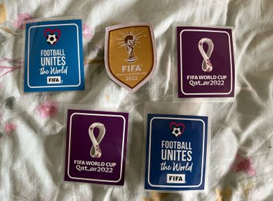 World Cup 2022 Sleeve & Jersey Iron On Patches