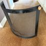 Contemporary black curved fire guard Image 2