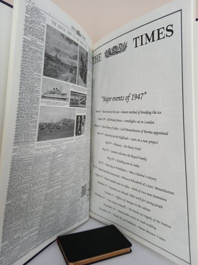 Year Edition: The Times July 25th, 1947 ''Major Events of 1947'' Presented to Brian Hogan (PT198)
