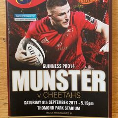 2017 Munster v Cheetahs - Guinness PRO 14 Programme