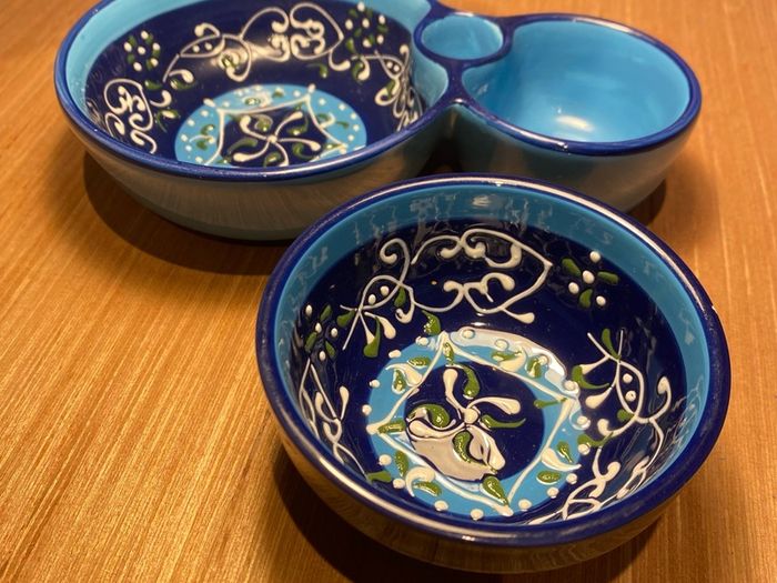 Hand painted dipping bowls