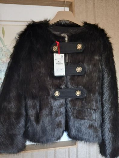 Zara srpls faux fur jacket brand new with tags