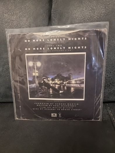 Paul McCartney . No More Lonely Nights 7 inch Vinyl Single Record 1984