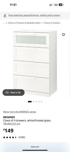 IKEA Drawers (Brimnes)