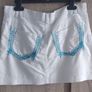 white mini skirt fits 6-8 worn twice Image 2