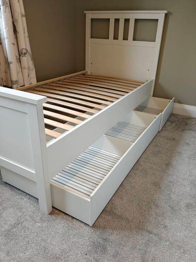 Ikea Hemnes white single bed
