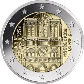 France 2 Euro Commemorative Coin 2025 - The Notre - Dame De Paris. Uncirculated.