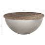 Bowl Shaped Coffee Table 60 cm Solid Mango Wood Image 5