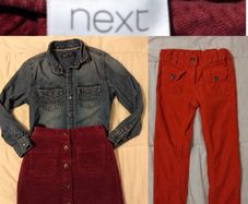 Next Skirt, Denim Top And Corduroy Jeans
