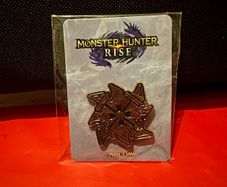 Monster Hunter Rise Kamura Official Pin