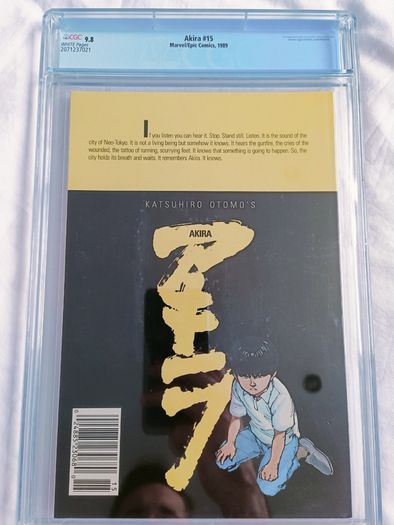Akira Issue 15 CBCS / CGC 9.8 Certified Graded Comic Framed  DC Marvel