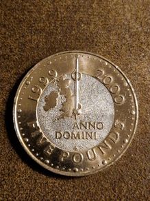 Commemorative Millennium Five Pound Coin