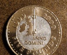 Commemorative Millennium Five Pound Coin