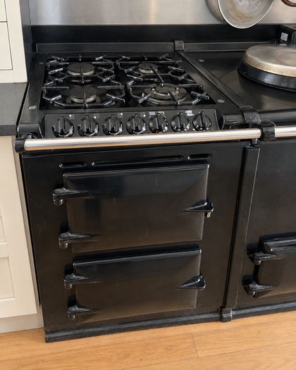 AGA Freestanding Module Black Gas Hob & Two Electric Ovens