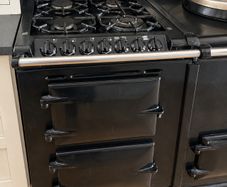 AGA Freestanding Module Black Gas Hob & Two Electric Ovens