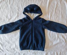 OVS Fagottino Baby Teddy Jacket 30-36 Months Navy Blue Borg Hooded