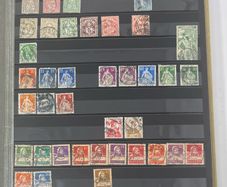 Collection: Switzerland (Helvetia) mainly, Malta, Gibraltar & Andorra Stamps mainy usd but a few mint on 38 pages
