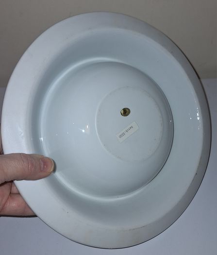 SALE!  Large White Ceramic Bowl for a CAT or a DOG