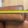 Brown leather couch Image 4