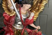 large fibreglass statue saint micheal